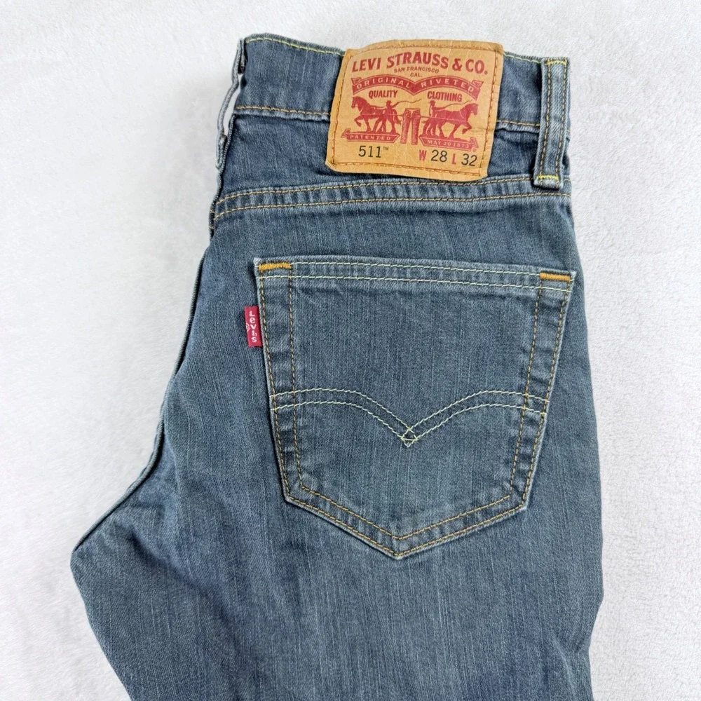 Levi's Jeans 511 Slim Fit Dark Wash Denim W28 L32